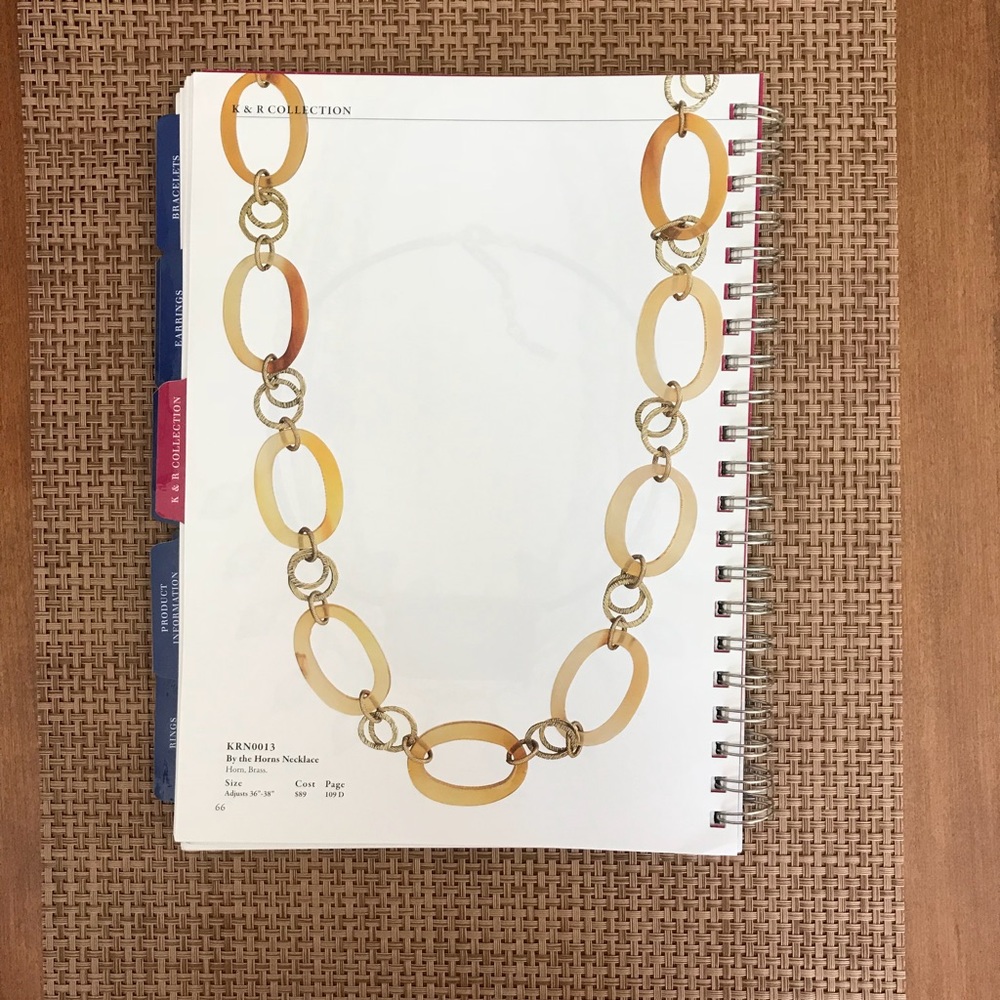Horn and brass 36” Silpada necklace - Picture 2 of 2